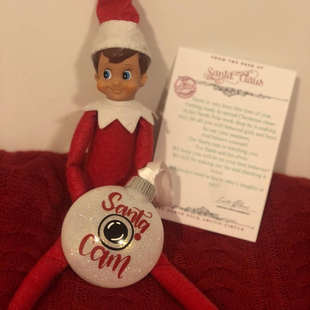 Santa cam ornament with Santa letter